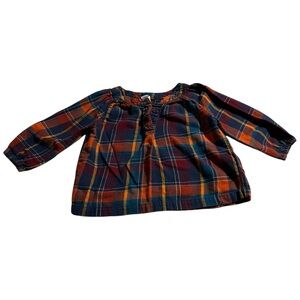 Old Navy Plaid Top 12-18 months